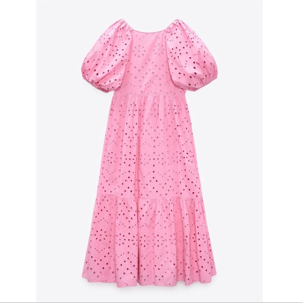 Zara open work embroidered dress - Picture 9 of 13